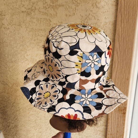 VINTAGE susan‎ carrolan millinery Bucket Hat Reversible Floral main image 7